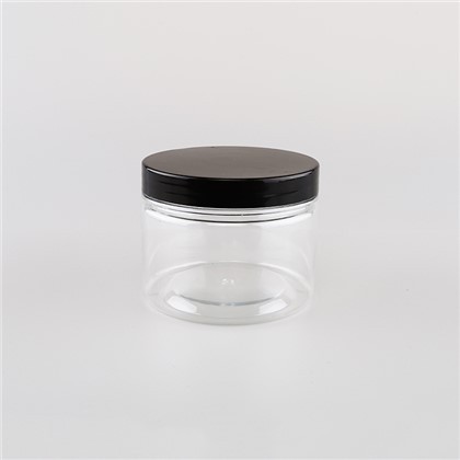 8 oz műanyag tégelyek fedővel