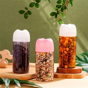 400 ml-es színes műanyag tégelyek